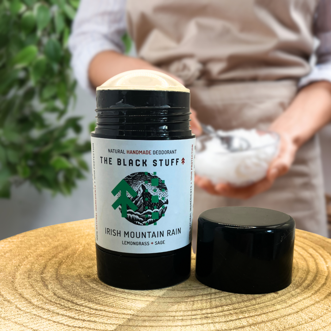 the Black Stuff Natural deodorant Irish Mountain Rain scent.