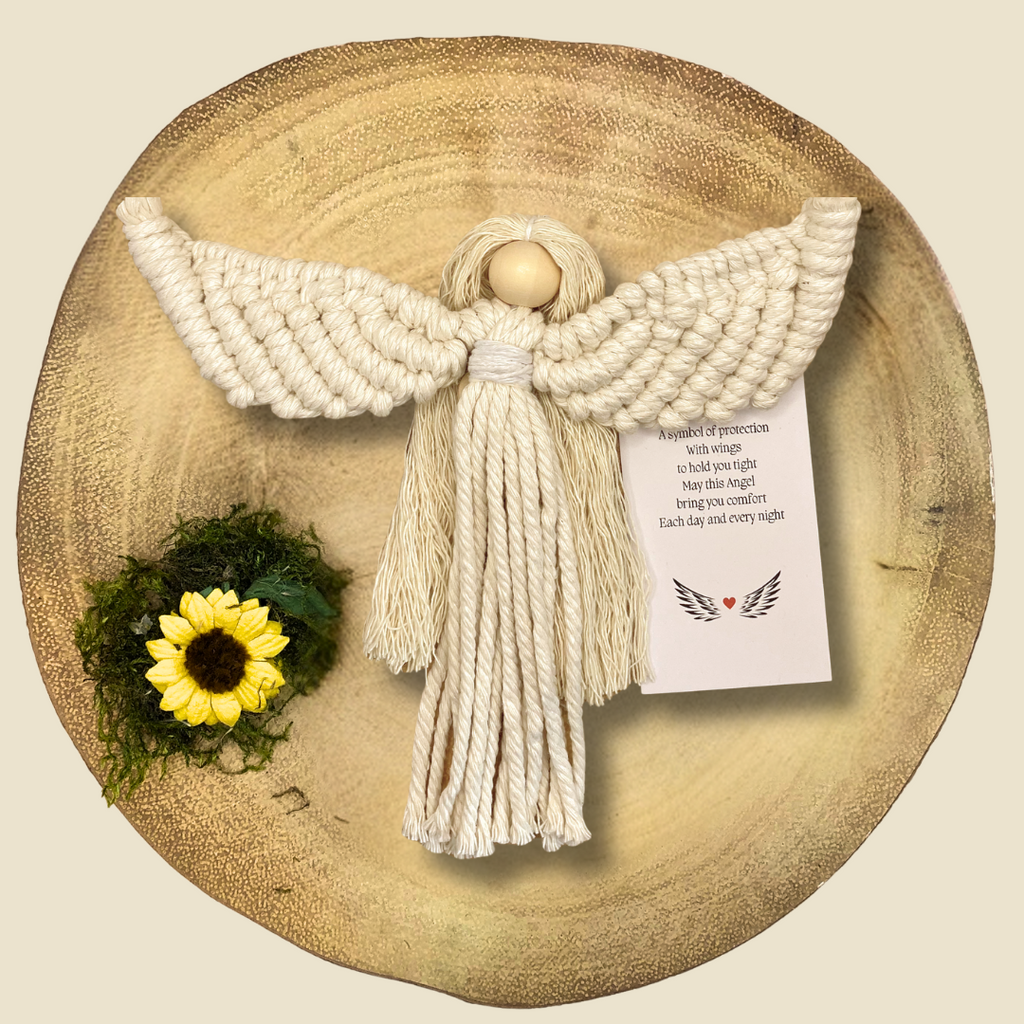 Cotton Guardian Angel Gift in cream