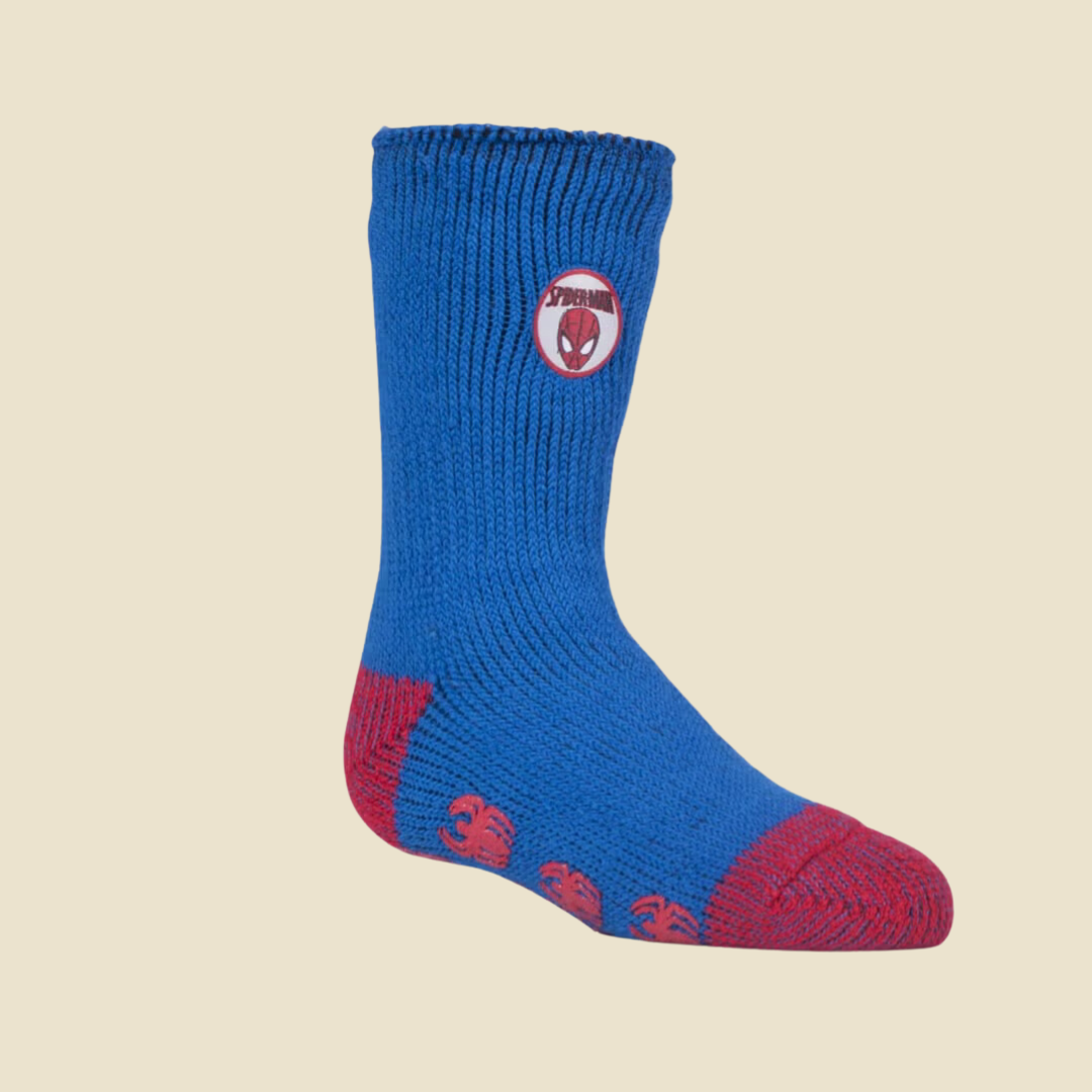 Spiderman socks with grips