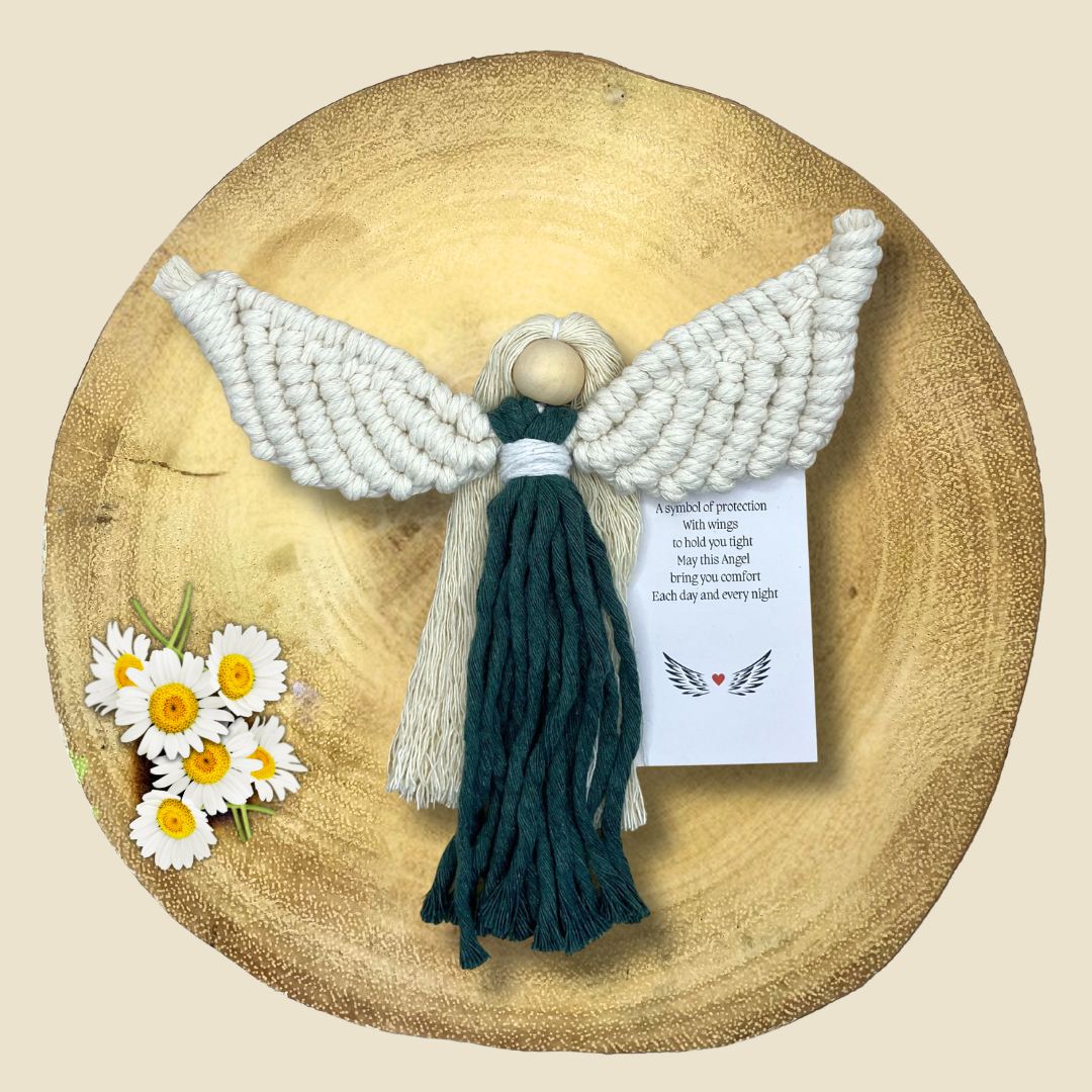 Green Handmade Angel - Sympathy Gift