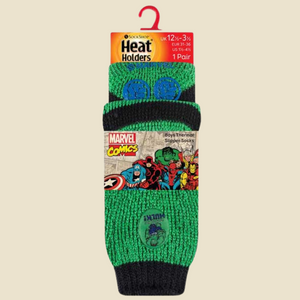 Hulk Heat Holder slipper socks in packet