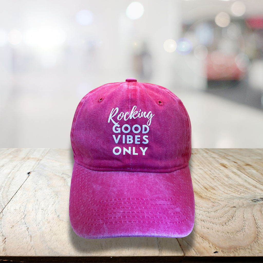 Baseball cap for chemo patient in pink