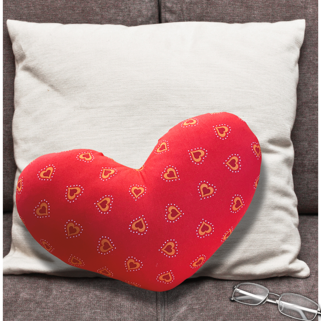 Mastectomy pillow in red