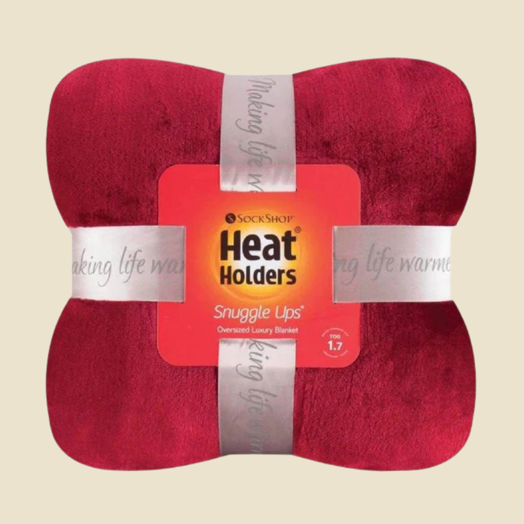 Luxury Thermal Blanket/Throw - Cranberry