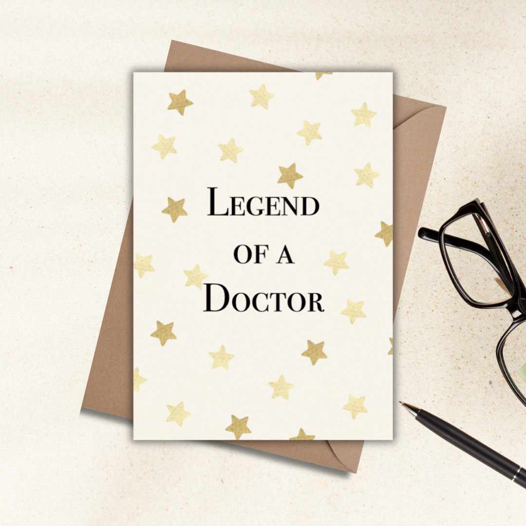 Legend of a doctor greeting card