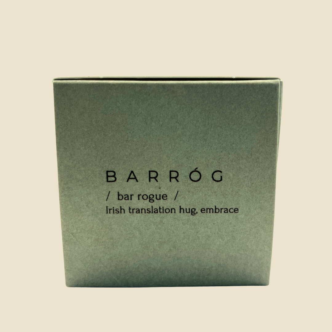 Barrog translation to Irish Hug on packaging of Superseed face and body oil