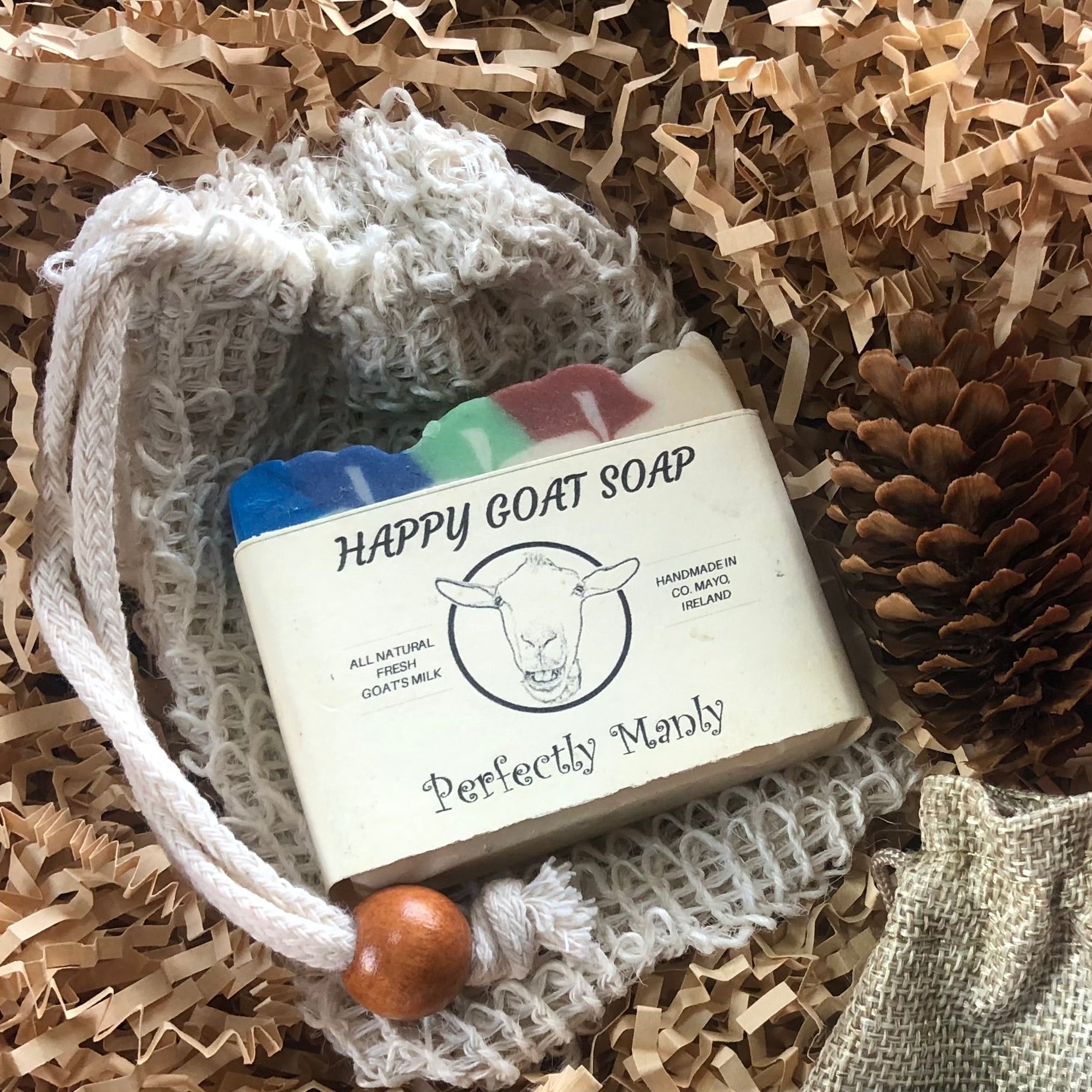 Happy Goat Soap - Perfectly Manly - Best mens soap for sensitive skin
