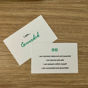 Affirmation card with aromatherapy for. cancer patients