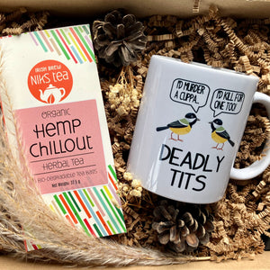 Deady Tits Mug and Wellness Tea care package