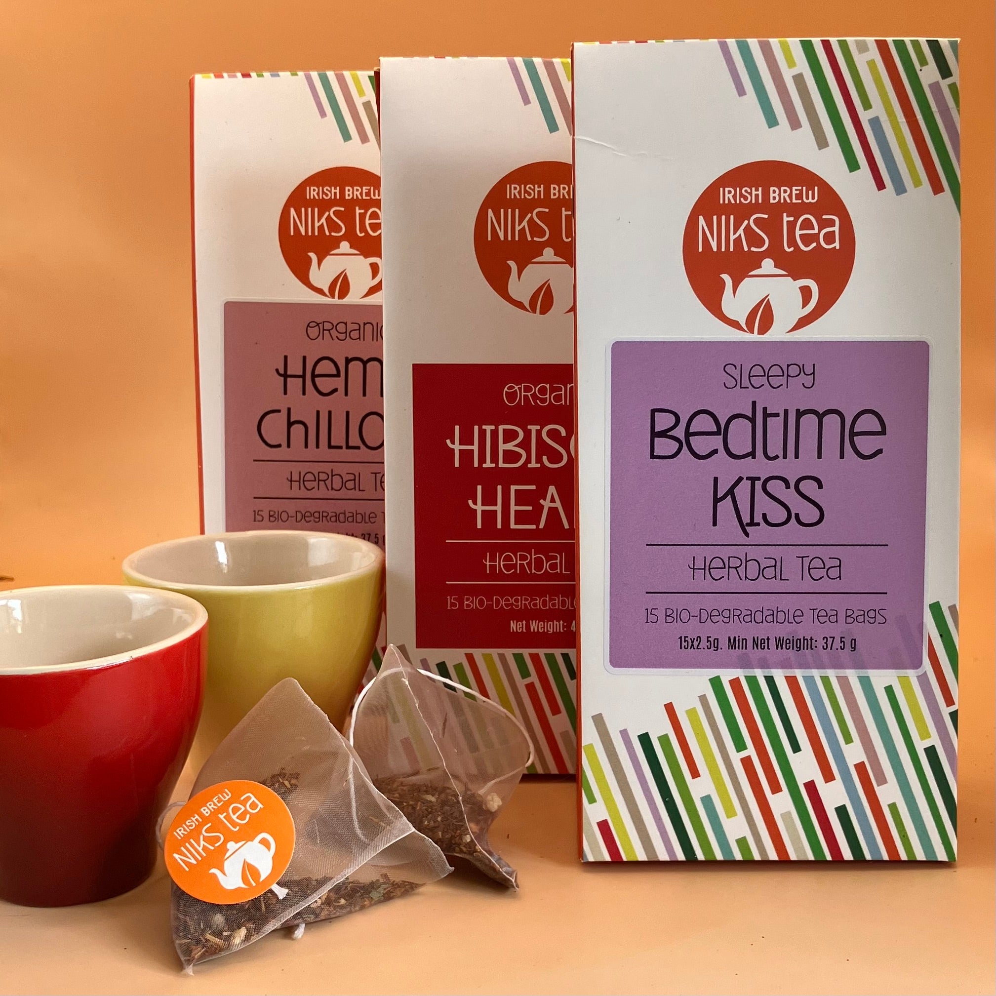 A selection of Niks Tea Wellness teas