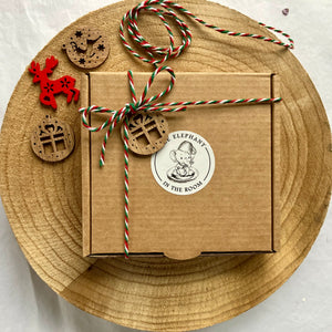 Gift box for cancer christmas tree decoration