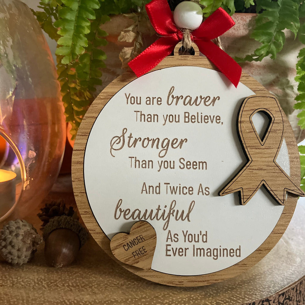 Cancer Survivor Christmas Ornament