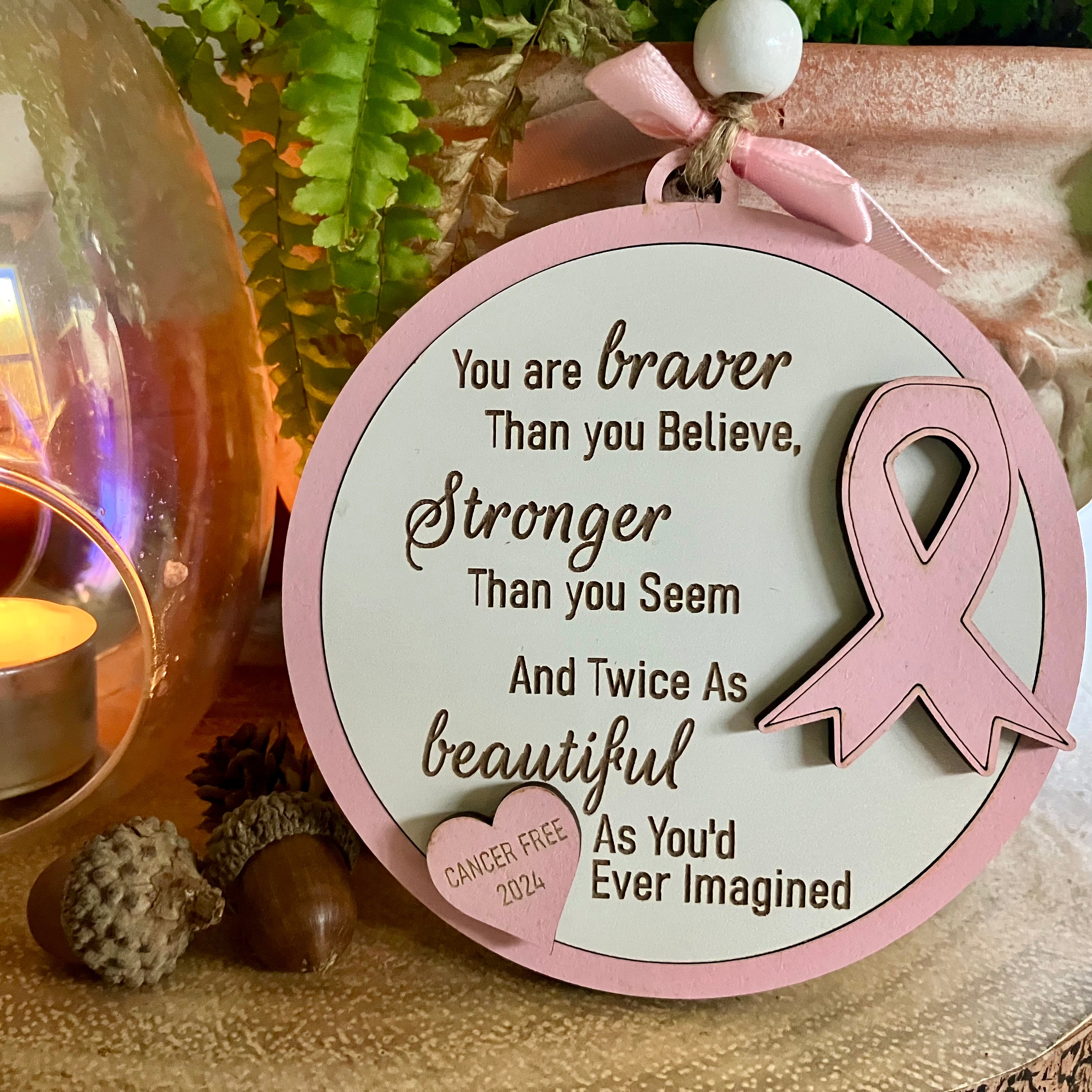 Breast Cancer Christmas decoration