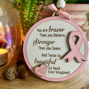 Breast Cancer Christmas decoration