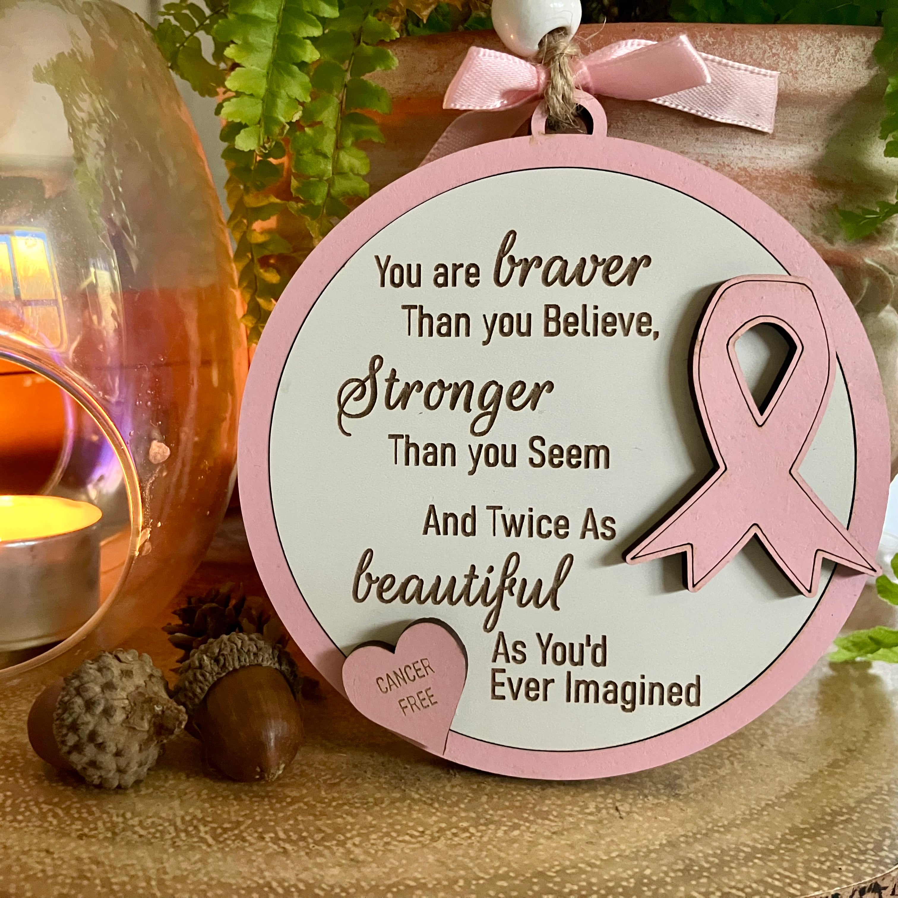 Christmas Decoration gift for Breast Cancer survivor