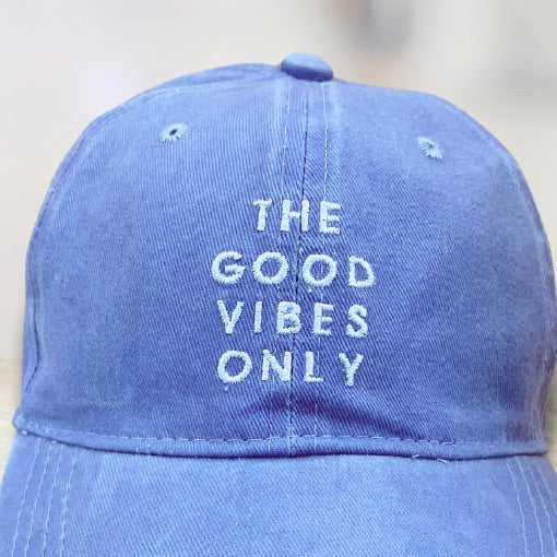 Close up of the Good Vibes Only Cap
